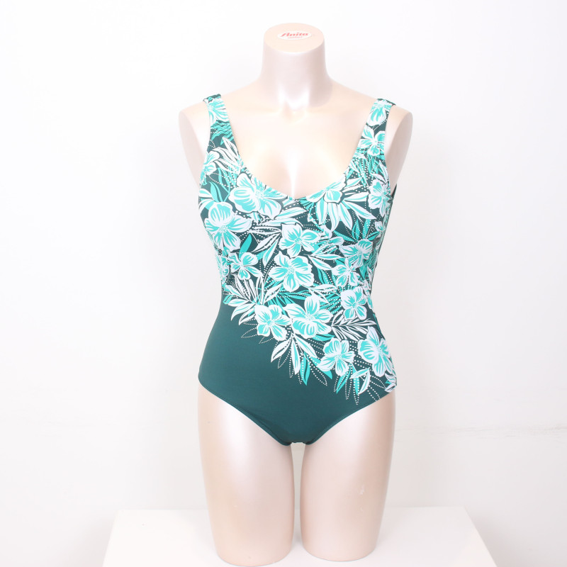 Maillot Vert Fleurs Bleues | Envy de Live