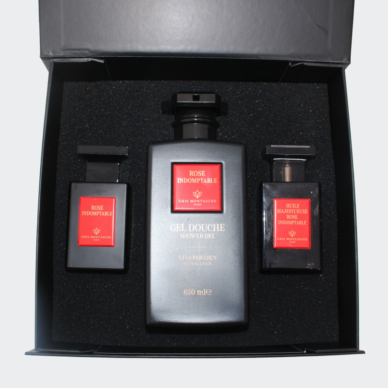 Coffret Gris Montaigne Paris "ROSE L'INDOMPTABLE" - EnvydeLive