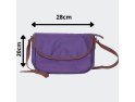 Sac à Bandoulière Violet et Cuir Marron - Ennvy de Live