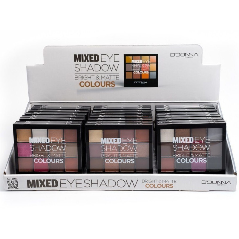 Palette d'ombres à paupières Bright & Matte - D'Donna - Envy De Live