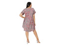 Robe courte grande taille - Imprimé paisley multicolore | Mode estival