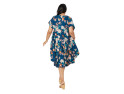 Robe grande taille à imprimé floral bleu - Confort et élégance estival