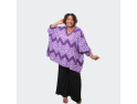 Tunique grande taille géométrique violet - Confort et originalité