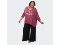 Tunique bordeaux grande taille "Rive Gauche" - Style chic et moderne