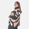 Pull Grande Taille avec Motif Abstrait et Col Montant - Envy de Live