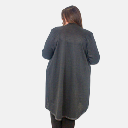 Cardigan Noir Long Grandes Tailles