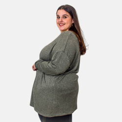 Pull Oversize Femme Grandes Tailles "Good Vibes" - Confort et Style