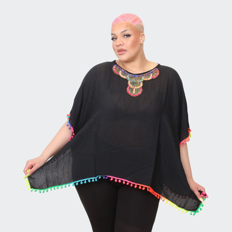 Tunique Noire Grande Taille Femme | Envy de Live