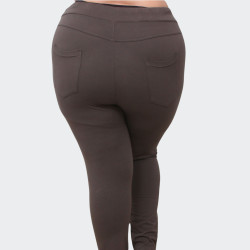 Pantalon EB Chocolat Grande Taille Femme | Envy de Live