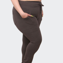 Pantalon EB Chocolat Grande Taille Femme | Envy de Live