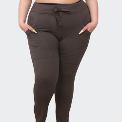 Pantalon EB Chocolat Grande Taille Femme | Envy de Live