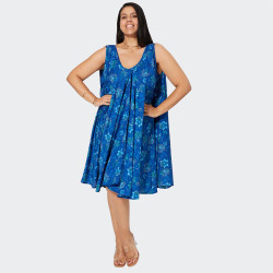 Robe Évasée Bleue à Fleurs | Envy de Live