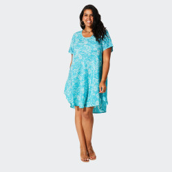 Robe d'Été Grande Taille Bleue - Envy de Live