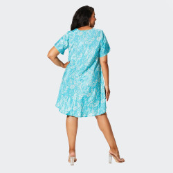 Robe d'Été Grande Taille Bleue - Envy de Live