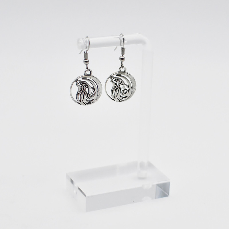 Boucles d'oreilles Argent Loup | Envy de Live