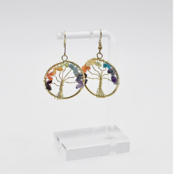 Boucles d'oreilles Or Arbre de Vie Multi | Envy de Live